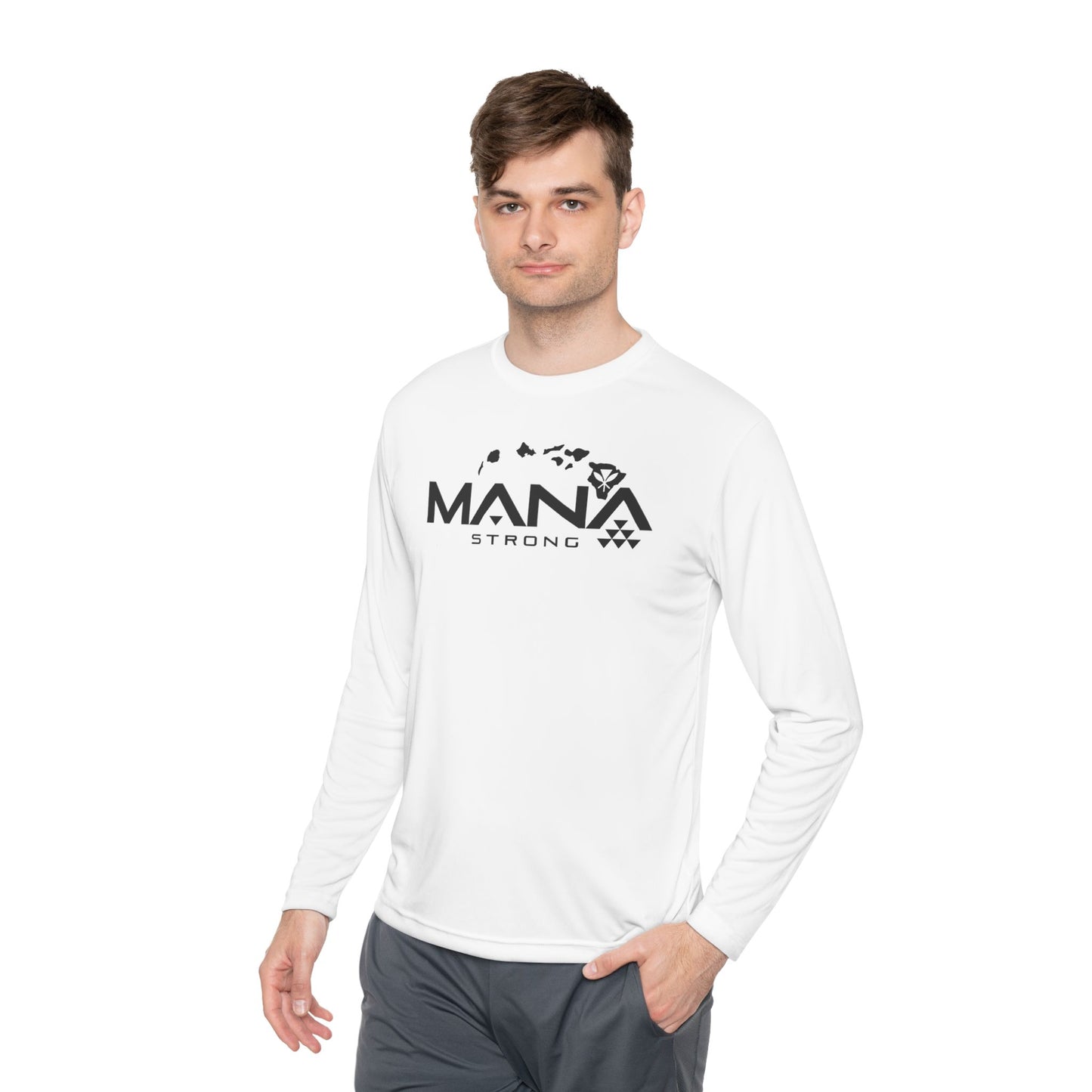 Never Pau Mana Strong DryCore Performance Long Sleeve Tee