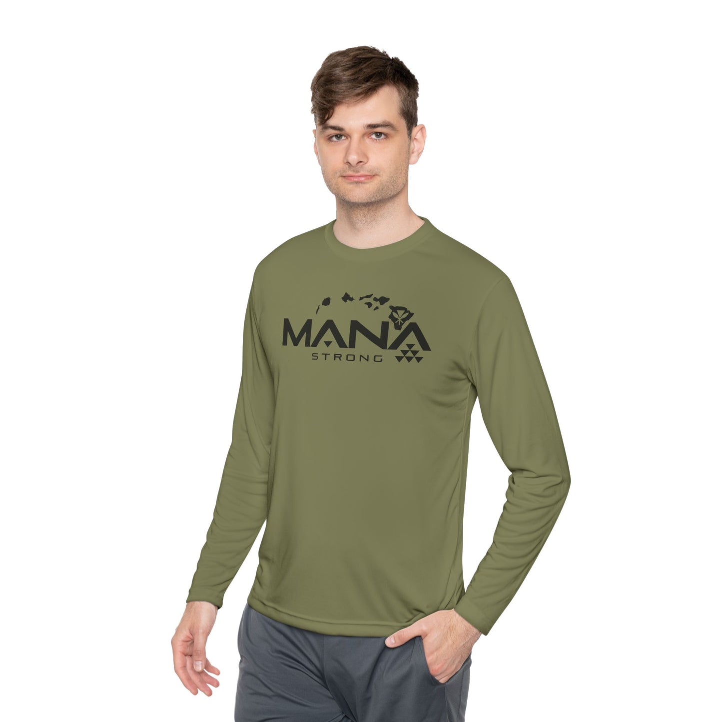 Never Pau Mana Strong DryCore Performance Long Sleeve Tee