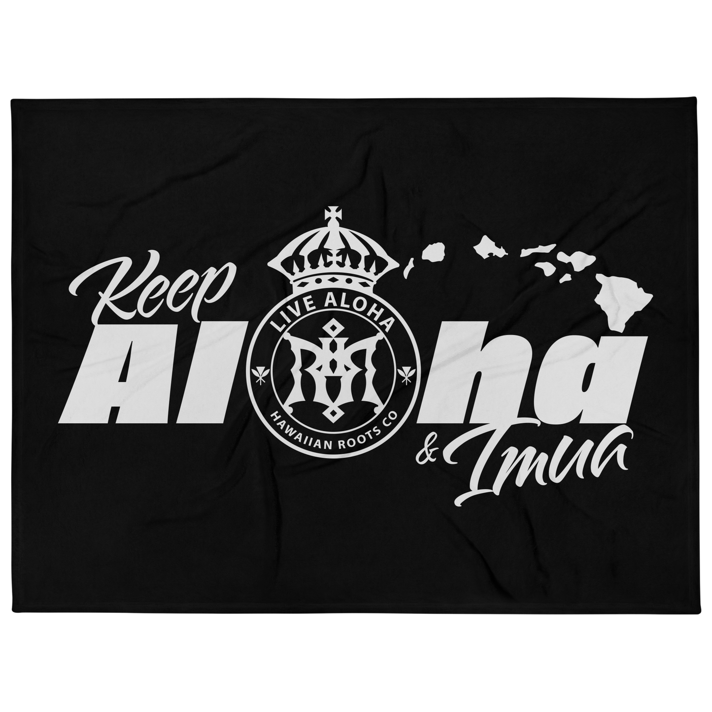 Keep Aloha and Imua Kapa Moe Maluhia (Throw/Blanket) – 60" x 80"