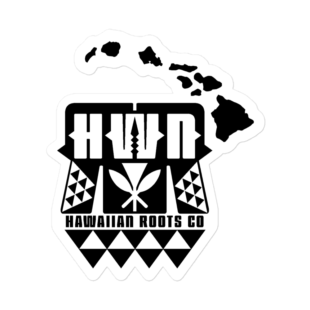Hawaiian Roots – HI Islands Bubble-free Sticker – Hawaiian Roots Co