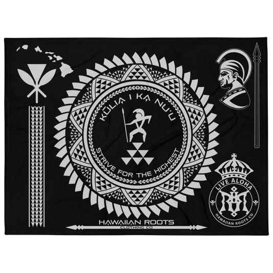 Strive for Aloha HRC Maluhia Kapa Moe (Throw Blanket) – 60" x 80"