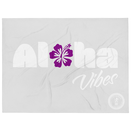 Aloha Vibes Cozy KapaMoe (Throw Blanket) – 60" x 80"